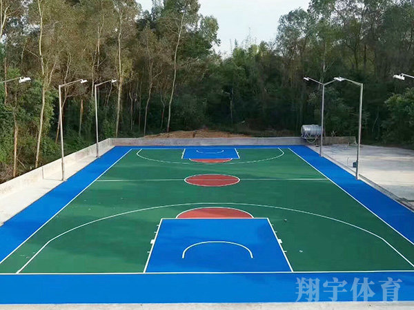 丙烯酸蓝球场 丙烯酸蓝球场